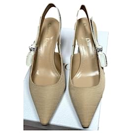 Christian Dior-slingback-Beige
