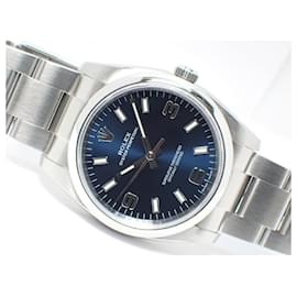 Rolex-Rolex Oyster Perpetual 34 3 6 9 blue 114200 Mens-Blue